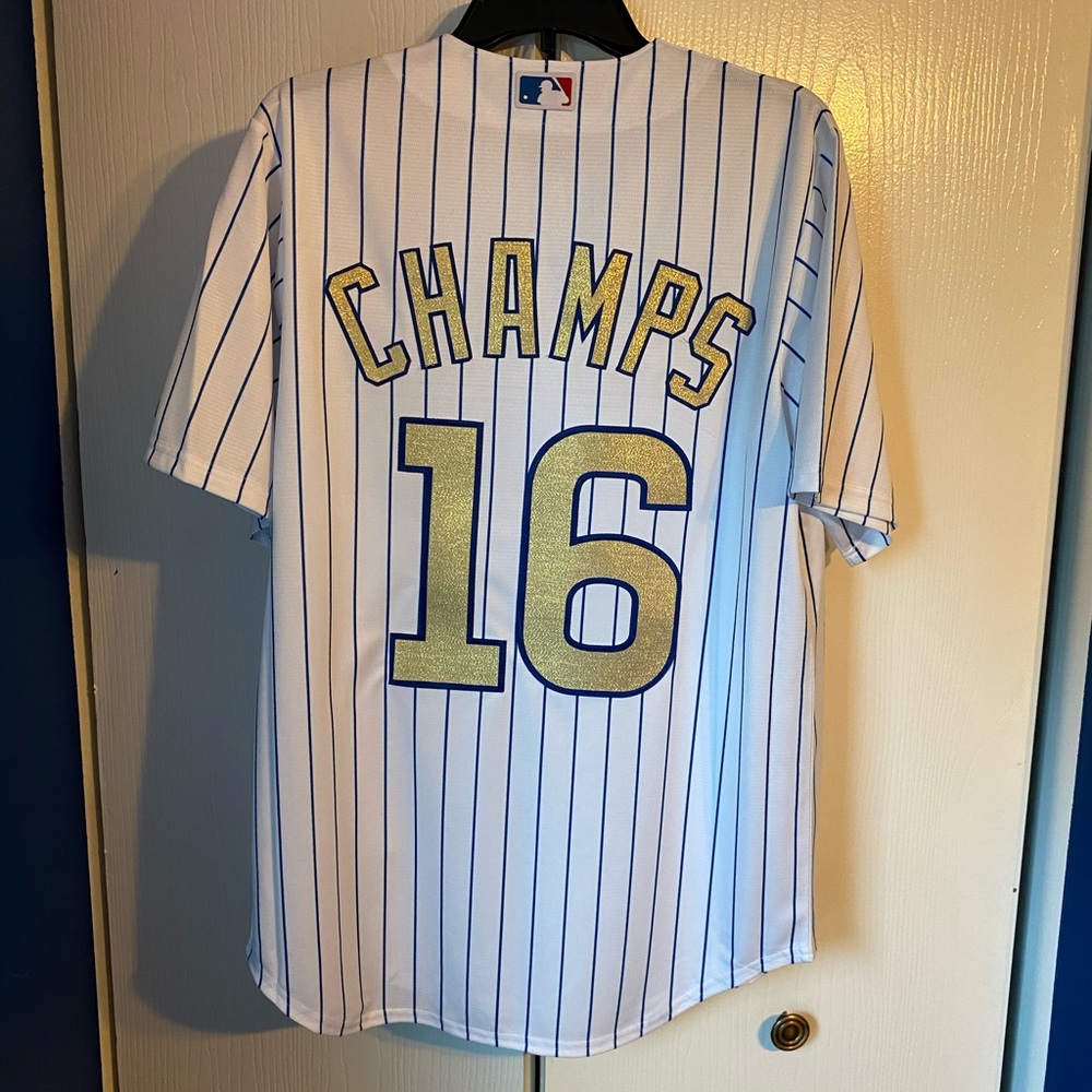 Chicago Cubs Gold World Series champions jersey